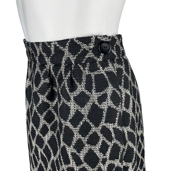 BALMAIN IVOIRE Paris Vintage Wool Pencil Skirt Sz 12 - Picture 4 of 8